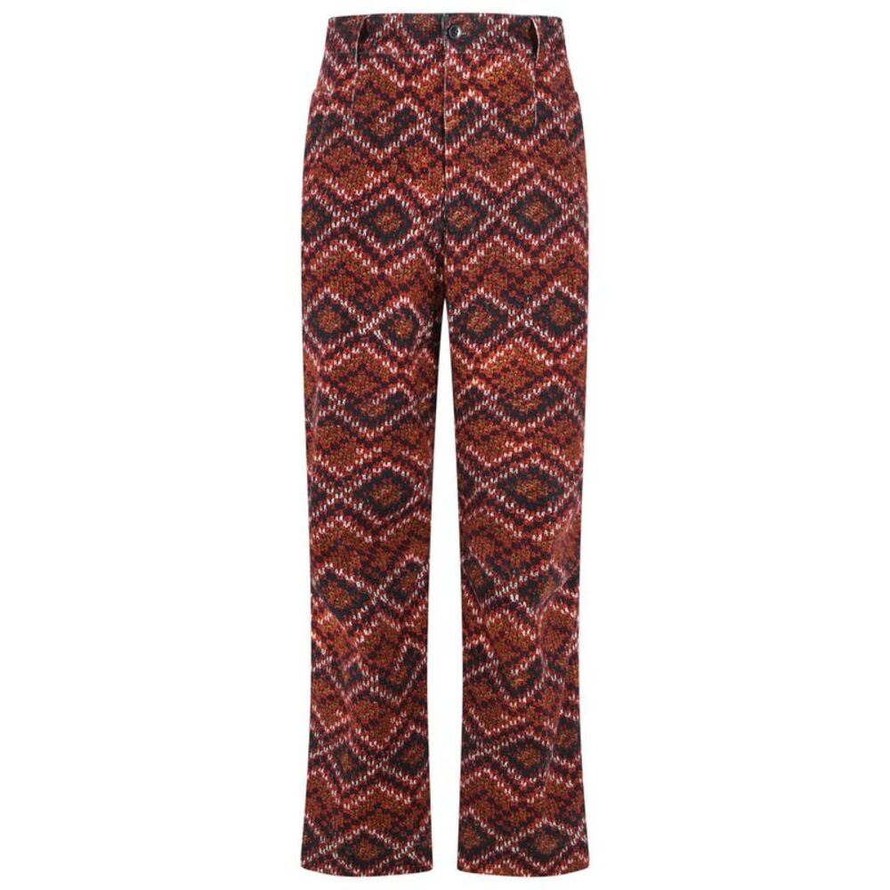 Dries Van Noten 'Pencks' Red Cotton Pants Men